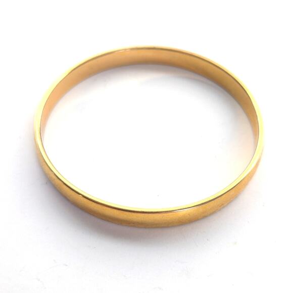 Vintage Signed Monet Gold Tone Classic Boho Stackable Bangle Bracelet - Picture 1 of 4